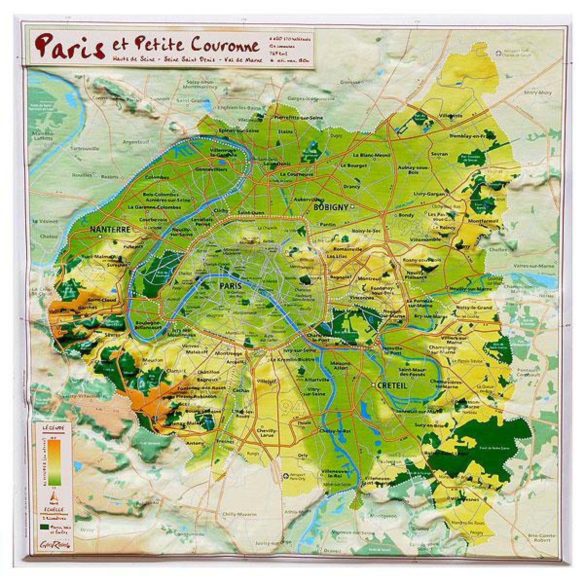 Kort over lindring af Paris