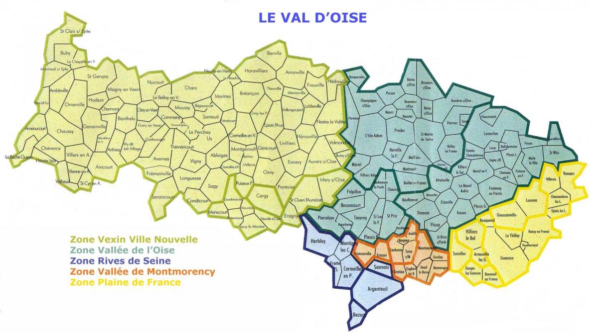 Kort Val-d ' Oise