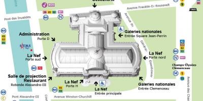 Kort over Grand Palais