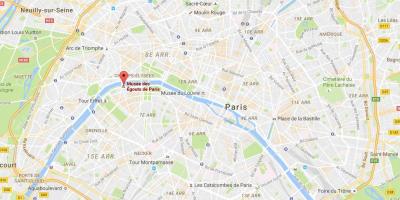 Kort over Paris kloakker