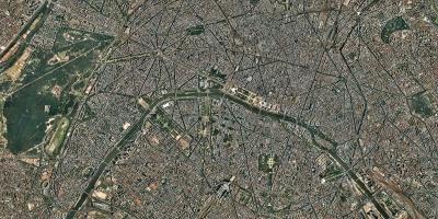 Kort over satellit-Paris